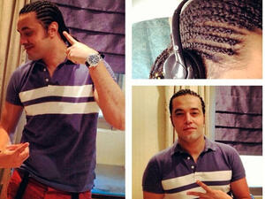 Bye bye afro, hello braids. Abdel Fatah gets a new look! (Image: Instagram)