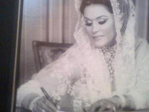 A never before seen photo of Ahlam on her wedding day.