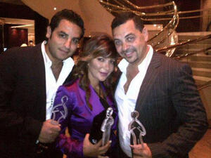 Rami Sabri shows he's friends again with Asala Nasri and her husband.