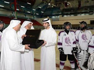The grand re-opening of the now internationally competitive ice rink (Image courtesy of uaeinteract.com)
