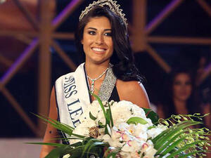 Karin Gharawi crowned Miss Lebanon 2013 (Image: Facebook)