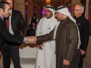 Mohammad al-Turki shaking hands at DIFF (Image: Twitter)