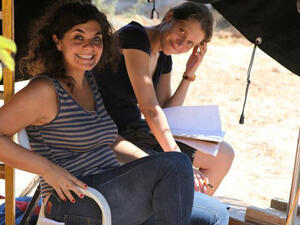 Suha Araj on set one of her films. (Image: Facebook)