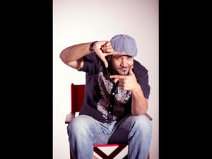 Picture this: A Bahraini's the best comedian around! Waddah Swar celebrates victory (Image: Kitkat Comedy Break website)