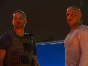 The image Vin Diesel Facebooked, claiming it was the last scene he filmed with his late co-star. (Image: Facebook)