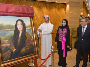 Arab Mona Lisa unveiled! (Image: Facebook)