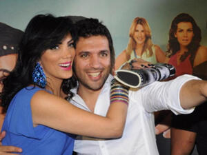 الفنانة حورية فرغلي والفنان حسن الرداد