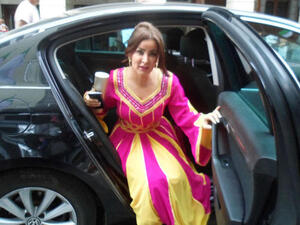 Marwa Mohammad lookin' fab as she heads to her VIP party (Image courtesy of Hia magazine)
