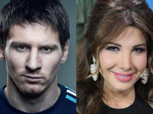 Messi on Nancy Ajram's mind