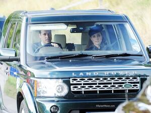 كيت ميدلتون والأمير ويليام يقودان سيارة لاند روفر