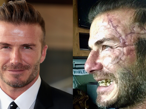 Beckham has a cameo role as a hardened knight in the film