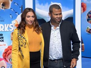 Jordan Peele and Chelsea Peretti. (Jim Ruymen / UPI)