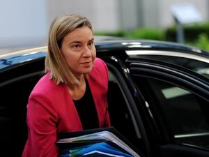 EU foreign policy chief Federica Mogherini called on Lebanon to elect a new president, saying the country's protracted political crisis put its sovereignty and stability at risk. (AFP/File)