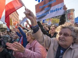 A Freedom Party rally in Vienna, Austria (Joe Klamar/AFP)