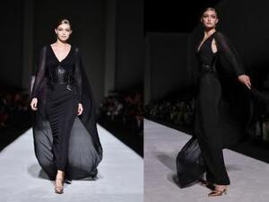 جيجي حديد أسبوع الموضة في نيويورك