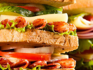 A Lebanese policeman has been arrested for smuggling sandwiches laced with a chemical used in making explosives. (Image credit: Shutterstock)