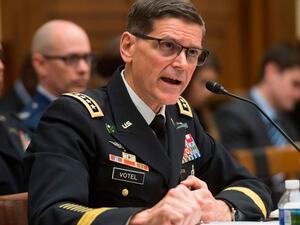 General Joseph Votel, commander of the US Central Command is in Israel, on the agenda is the Iran nuclear deal which U.S. President Donald Trump wants to scrap. (AFP/ File Photo)