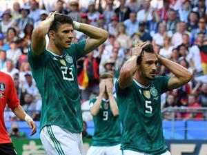 German Players sad after loosing match against S. Korea. (Twitter)