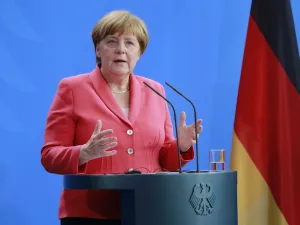 “As far as arms exports are concerned, those can’t take place in the current conditions,” Merkel said. (Shutterstock)