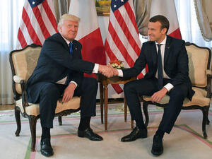 U.S. President Donald Trump and French President Emmanuel Macron (AFP/File)