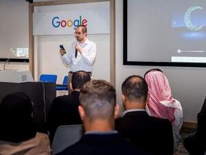 Najeeb Jarrar during the Press event at Google's Dubai offices on Sunday. (Khaleej Times)