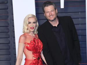 The couple Gwen Stefani and Blake Shelton are known for heaping the praise on one another (Source: Joe Seer - Shutterstock)