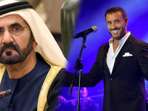 تعاون فني بين كاظم الساهر والشيخ محمد بن راشد آل مكتوم 