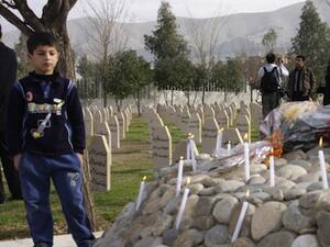 A memorial site to victims of the 1988 Halabja chemical attack in northern Iraq (AFP/File)
