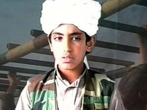A young Hamza bin Laden, son of the late Osama bin Laden. (File photo)