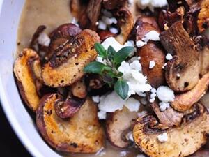 شوربة الفطر النباتية