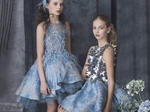 ميشكا أوكي وفساتين بالازرق السماوي الرائع