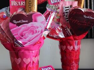 بوكيه الشوكولاتة للفالنتين