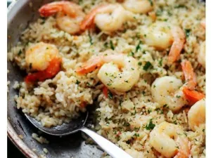 طاجن كاليماري وجمبري بالارز  