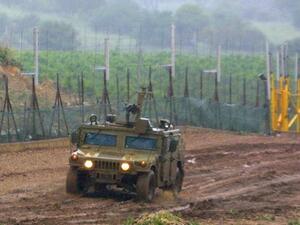 The IDF patrols near Lebanese territory in the Shebaa farms region (AFP/Atef Safadi)