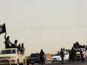 Calling it a day: Under intense pressure ISIS terrorists prepare to leave the region (AFP/File Photo)	