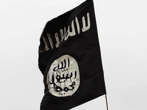The black standard of Daesh. (AFP/File)