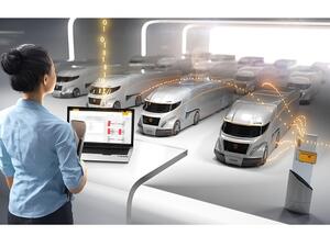 This efficient solution for remote tyre monitoring helps fleets to maximise efficiency and sends alerts if tyre pressure deviates from the defined value.