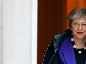 Britain's Prime Minister Theresa May leaves 10 Downing Street in London on October 31, 2018. (AFP/File)