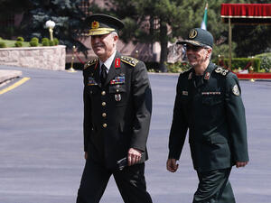 General Mohammad Bagheri in Turkey this week. (AFP) 