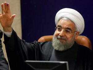 Iranian President Hassan Rouhani addresses a press conference in Tehran. (AFP/ Atta Kenare)