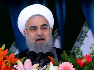 Rouhani faces a tough campaign against two conservative challengers amid disappointment that the 2015 nuclear deal has not brought bigger economic dividends. (AFP)