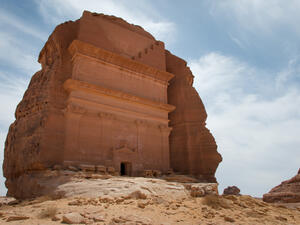 Nabatean tomb in Madain Saleh archeological site, Saudi Arabia (Shutterstock/File Photo)