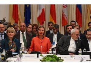 Britain, France and Germany along with Russia and China met with Iran in Vienna to offer economic benefits and assurances that would lessen the blow of sweeping US sanctions announced by Trump. (AFP)