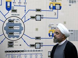 Iran's President Hassan Rouhani taking a tour of Russian-backed Bushehr nuclear power complex on September 10, 2016. (AFP)