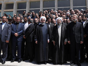 Iran enjoy a victory in sports after a difficult week in politics. (AFP) 