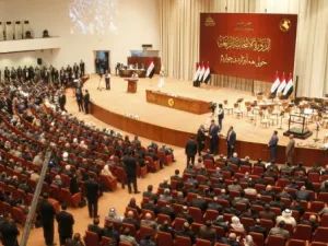 A picture taken on September 3, 2018 shows a general view of the Iraqi parliament during a meeting in the capital Baghdad.(AFP/ File)