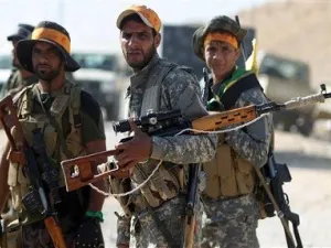 Shiite fighters of the Popular Mobilization Forces (Hashd al-Shaabi). (AFP/ File)