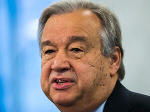 United Nations Secretary-General Antonio Guterres' visit comes at a critical time for Iraq. (AFP)
