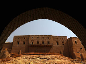 View of the Arbil Citadel and the City Park in the capital of the autonomous Kurdish region of northern Iraq. (AFP)