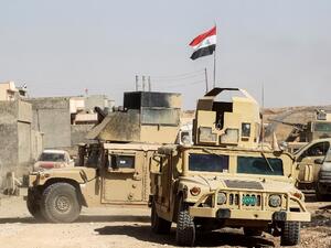 Iraqi government and Hashd al-Shaabi (Popular Mobilization Forces) forces in Tal Afar, August 25 (AFP)